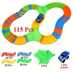 DIY Racing Track Puzzle Toy for Kids