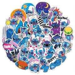 100pcs Waterproof Stitch Stickers Fun Pink Designs for Laptops & More