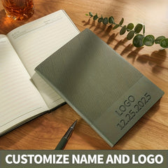 Personalized A5 Notebook Green Red Orange