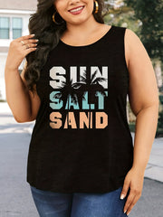  Casual Tank Top Womens Art Letter Print Medium Stretch Tank Top