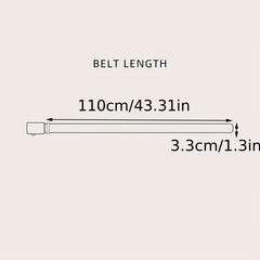 Men's Smooth Buckle Pant Belt