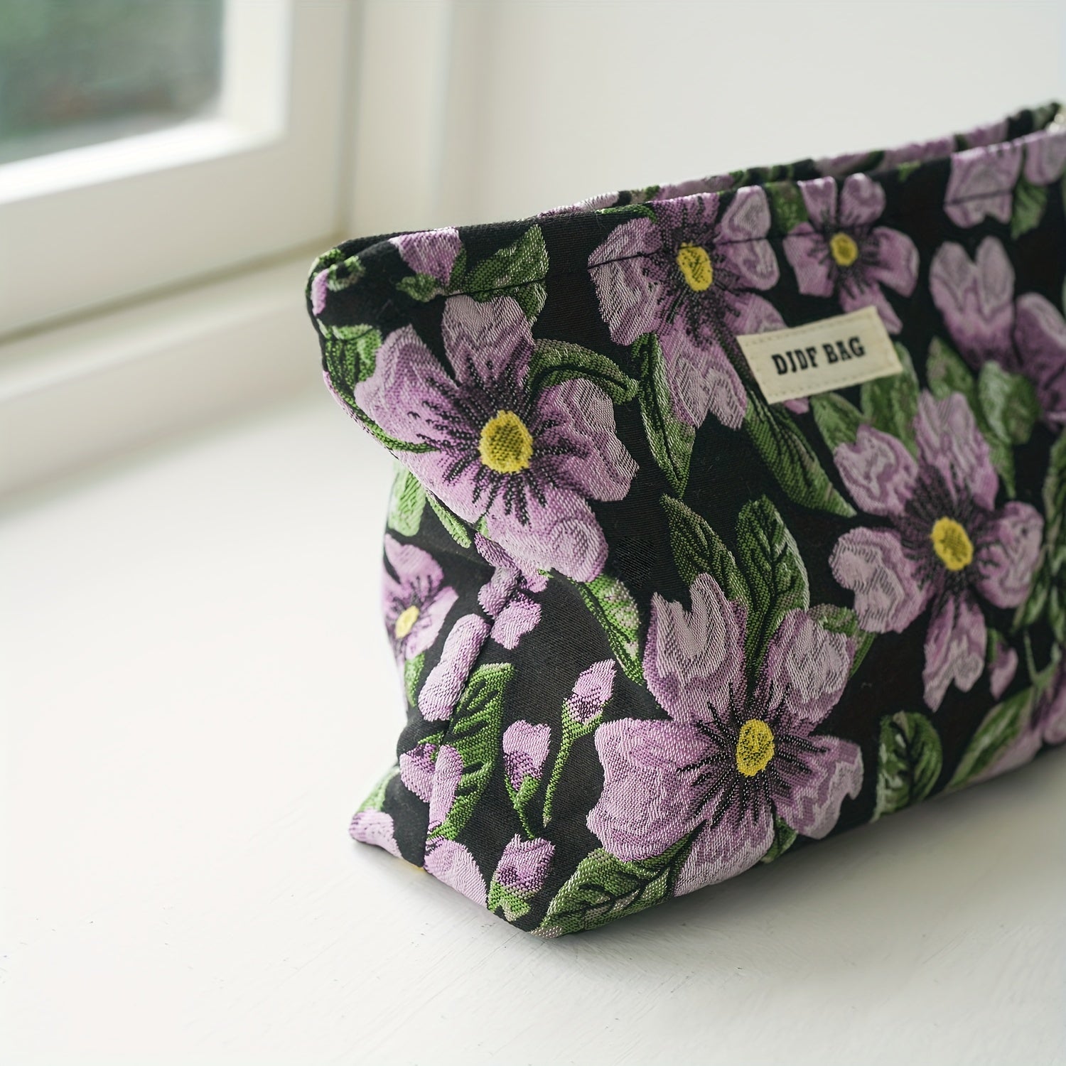 Women's Portable Cosmetic Bag Large Capacity Purple