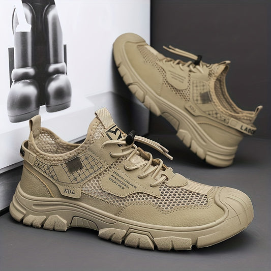 Men's Breathable No Tie Sneakers for Casual Walking