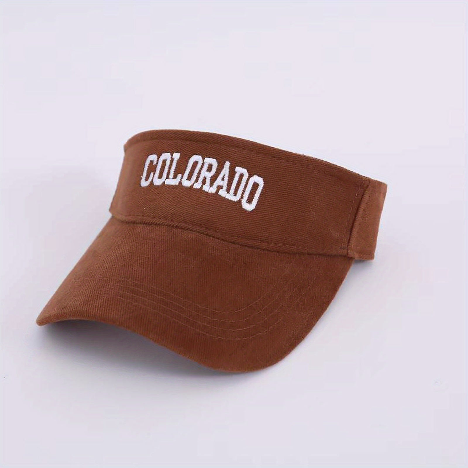 Men's Embroidered Letter Sun Hat Wide Brim Peaked Cap