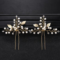 2pcs Women's Rhinestone Wedding Hair Comb Set