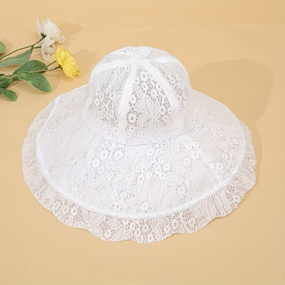 Wode Bim Lace Bucket Hat Classic Sun Hat For Women