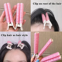 2pcs Hair Rollers Volumizing Curlers Root Clips Fluffy Instant Bang