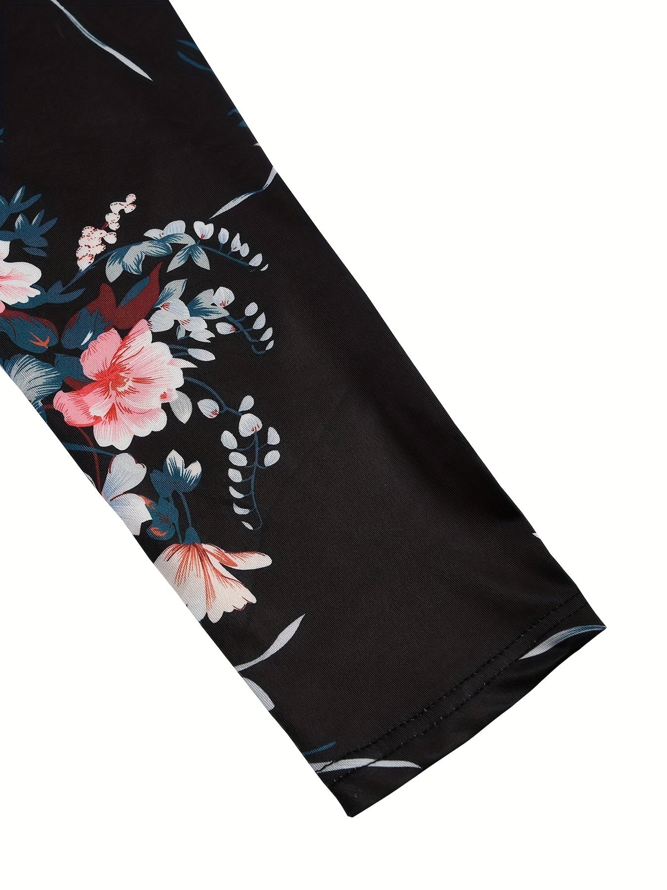 Women's Plus Floral High Stretch Skinny Pants