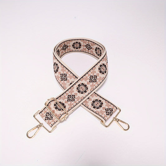 Vintage Pattern Wide Bag Strap Lightweight Adjustable All Match Strap