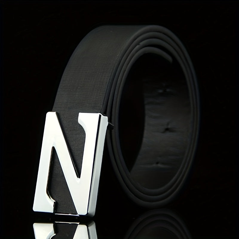 Men's Leather Belt for Work Business Gift for Dad and Husband