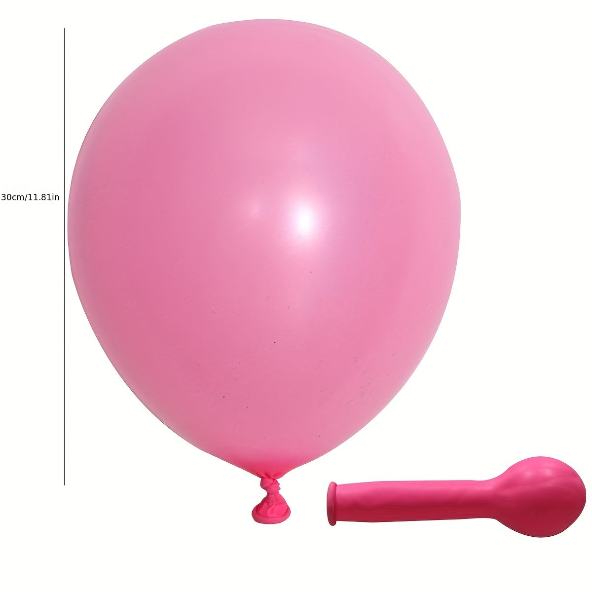 50pcs 30 Matte Pink Latex Balloons for Birthday Party Decoration