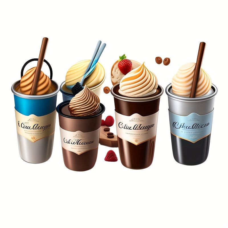 Ice Cream Patches Iron On Sublimation Stickers DIY T Shirt Mask Jeans Backpack