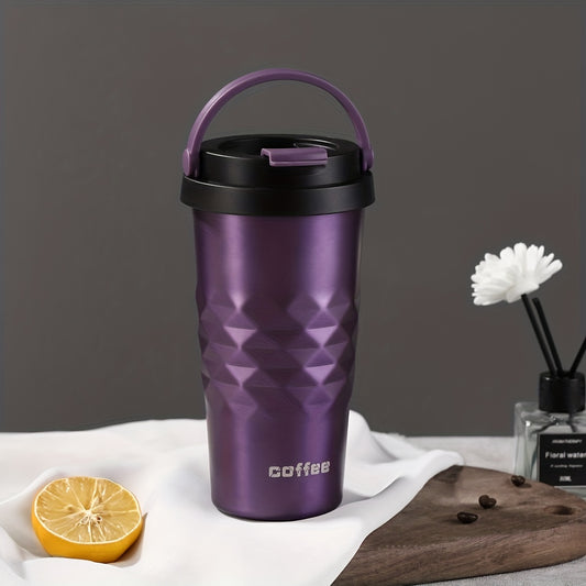 500ml Water Bottle With Lid Portable Tumbler Coffee Mug