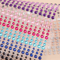 900pcs Rainbow Rhinestone Sticker for Crafts Body Hair Nails Makeup