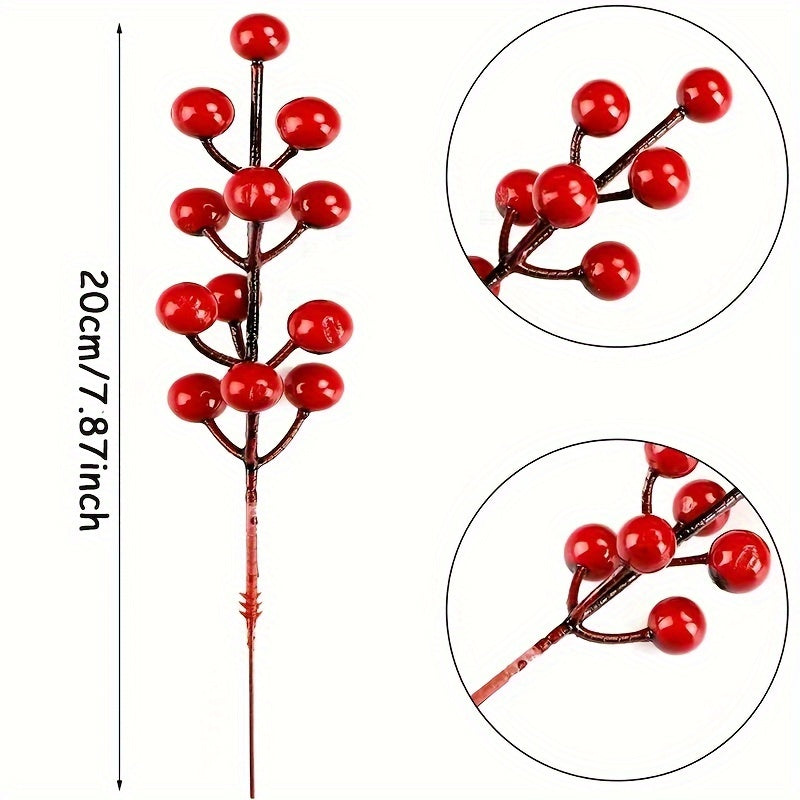 10pcs Christmas Simulation Berry Artificial Berries Party Table Decoration