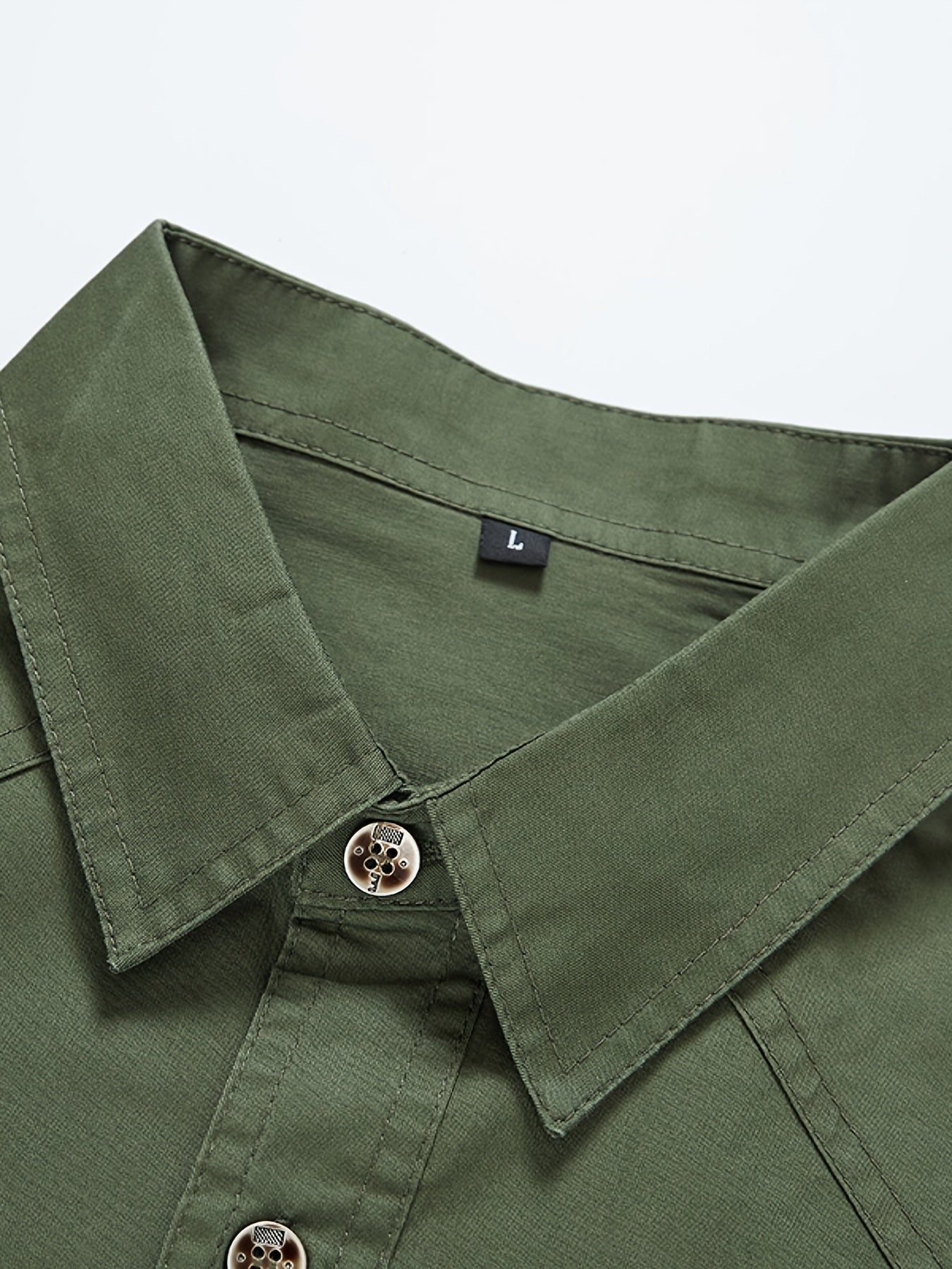 Men's Cotton Slim Fit Short Sleeve Shirt