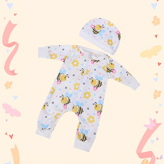 Bee and Flower 2pcs Pajama Set for 17-18 Inch Dolls