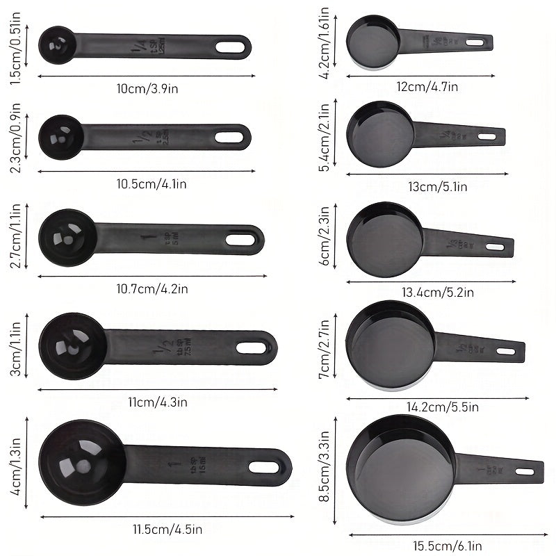 Measuring Cups & Spoons Set Baking Tool Multifunctional Plastic Graduated Spoon
