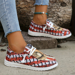 Women's Baseball Canvas Low Top Platform Shoes