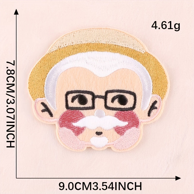 2pcs Figure Embroidery DIY Patch for Clothes Backpack Hat