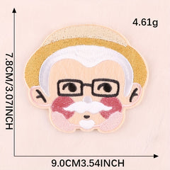 2pcs Figure Embroidery DIY Patch for Clothes Backpack Hat
