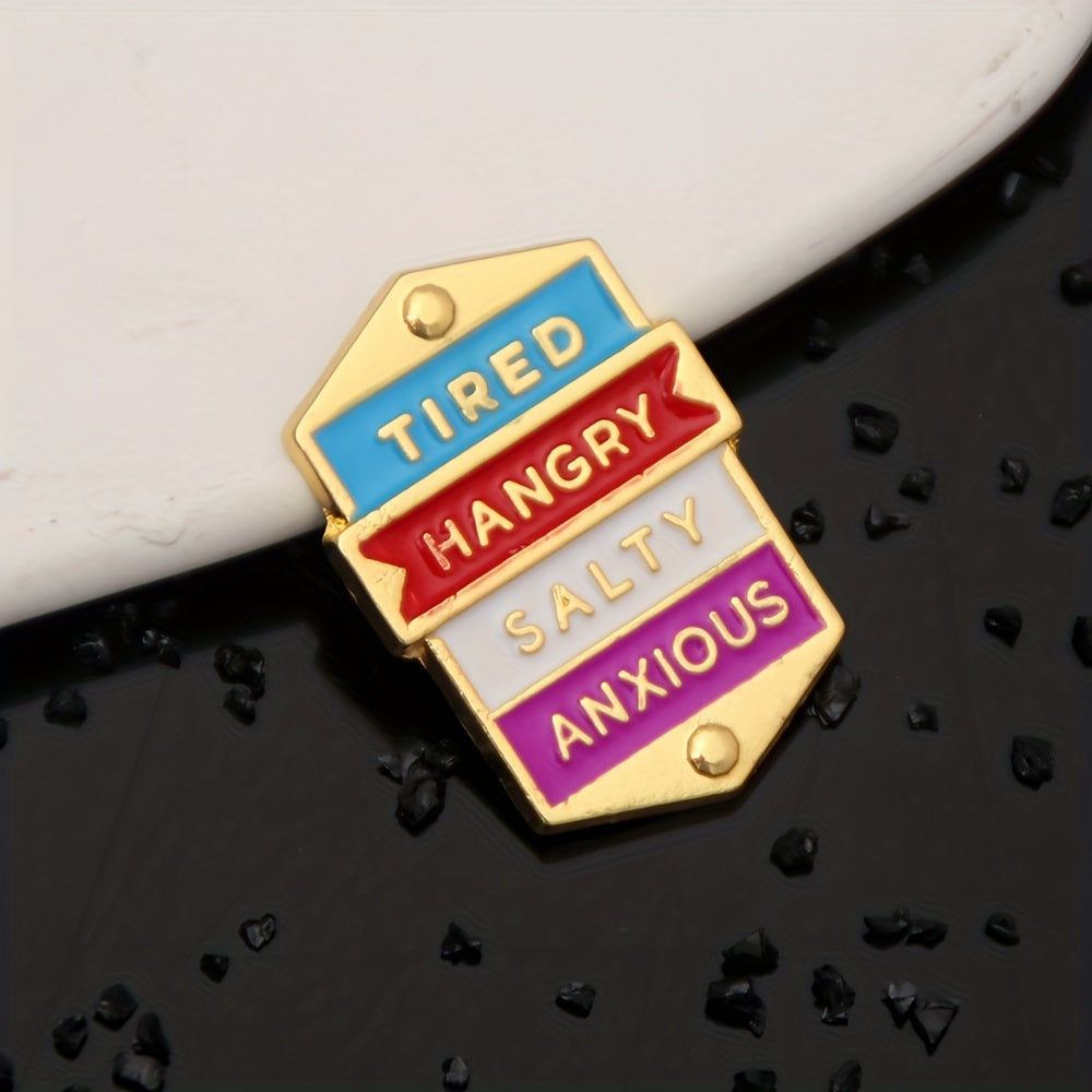 Metal Badge Social Expression Brooch Pin for Men