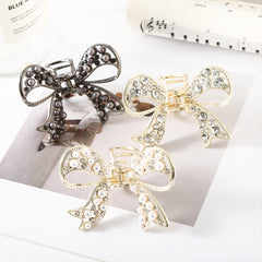 Rhinestone Hairpin Bow Headdress Pearl Hair Clips Butterfly Hair Accessories