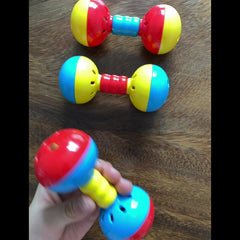 Children's Double Headed Hand Grip Bell Rattle Toy