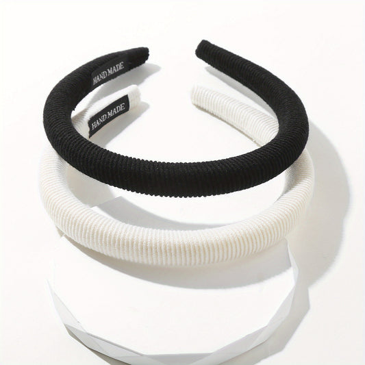 2PCS Wide Brimmed Hair Band Casual Hair Accessories For Women Girls