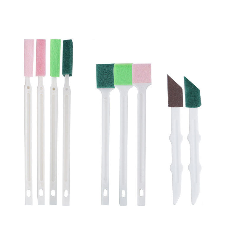 9pcs Cleaning Brush Set for Toilet, Kitchen, Window, Air Conditioner