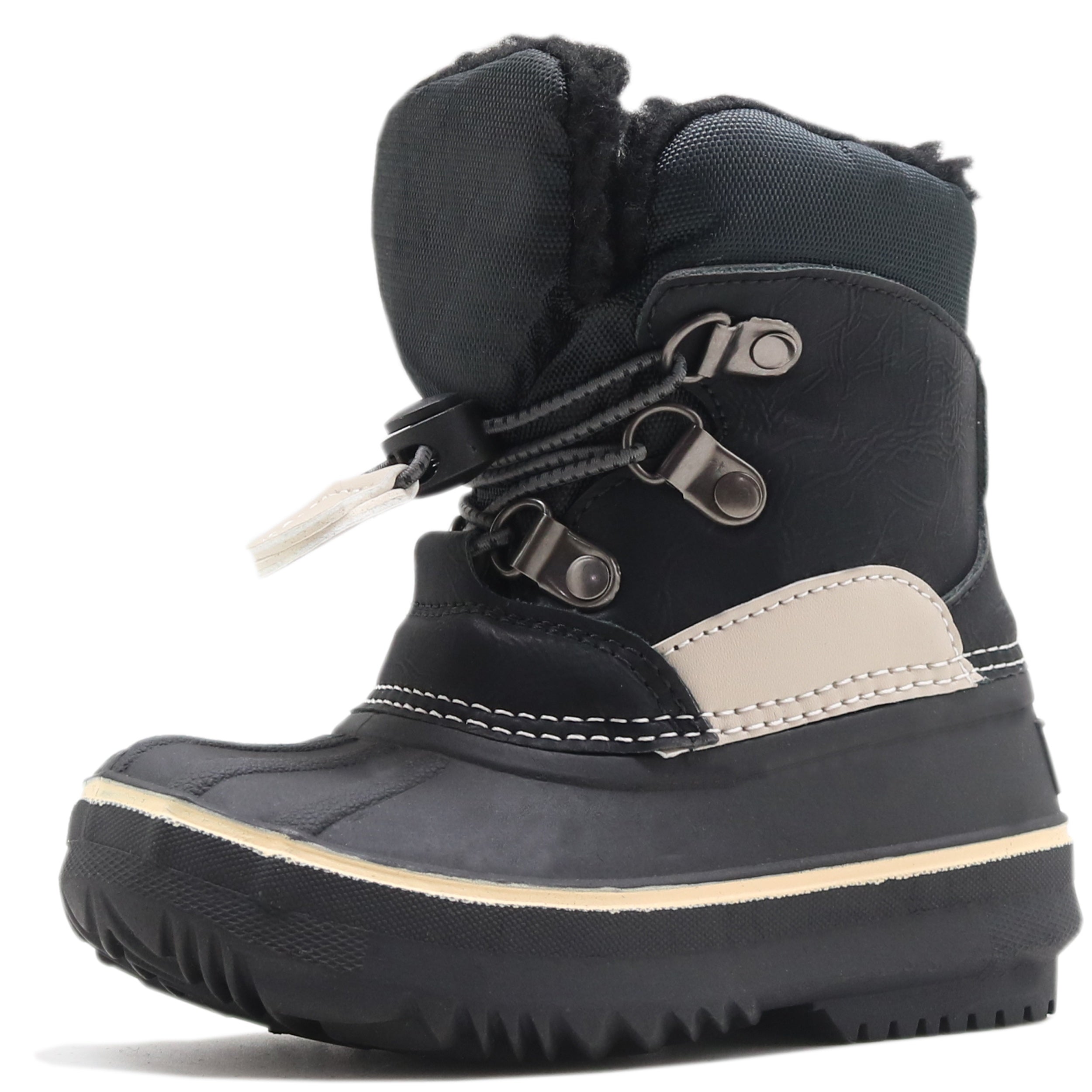 Boy's Cozy Snow Boots Warm Fleece High Top Non-slip Plush Outdoor