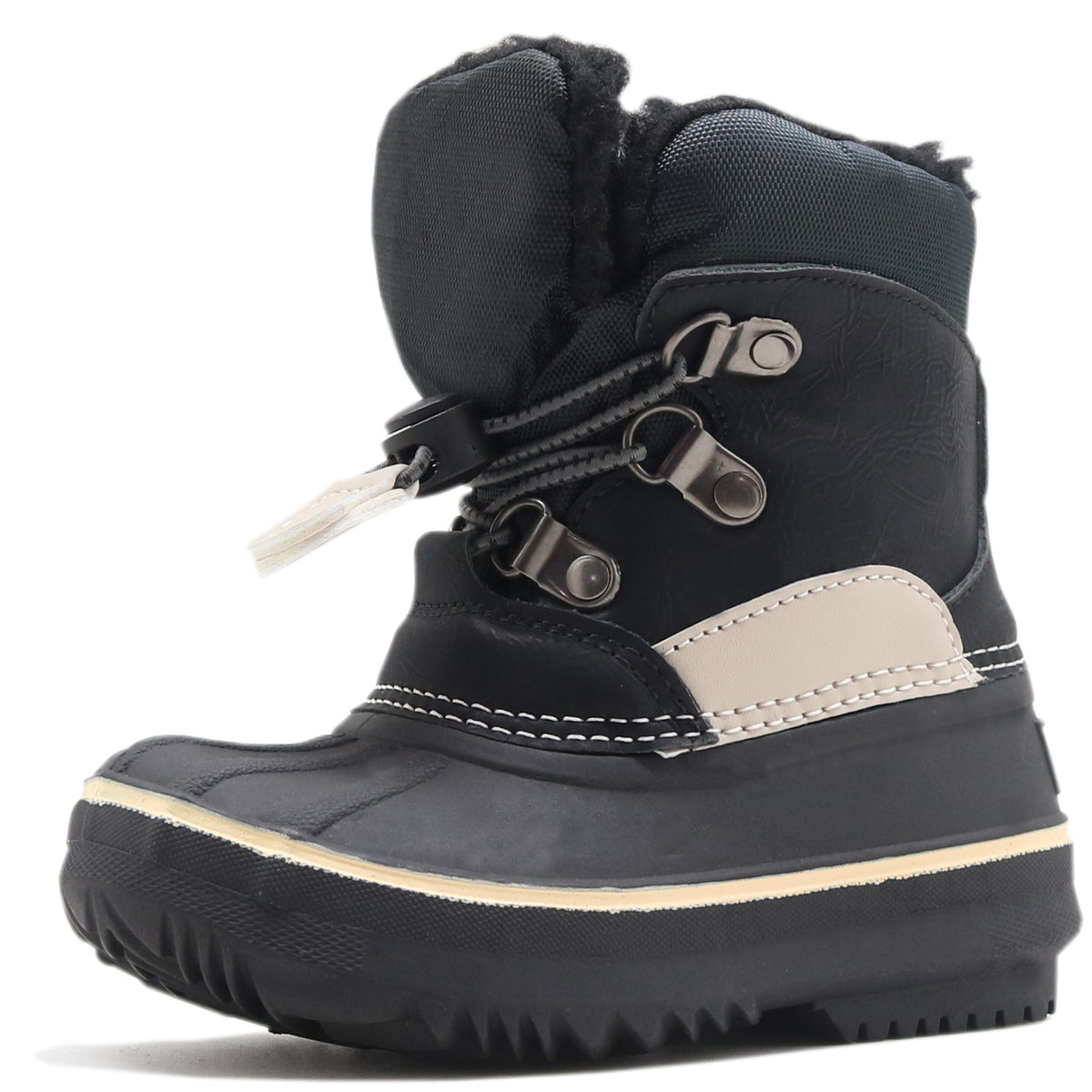 Boy's Cozy Snow Boots Warm Fleece High Top Non-slip Plush Outdoor