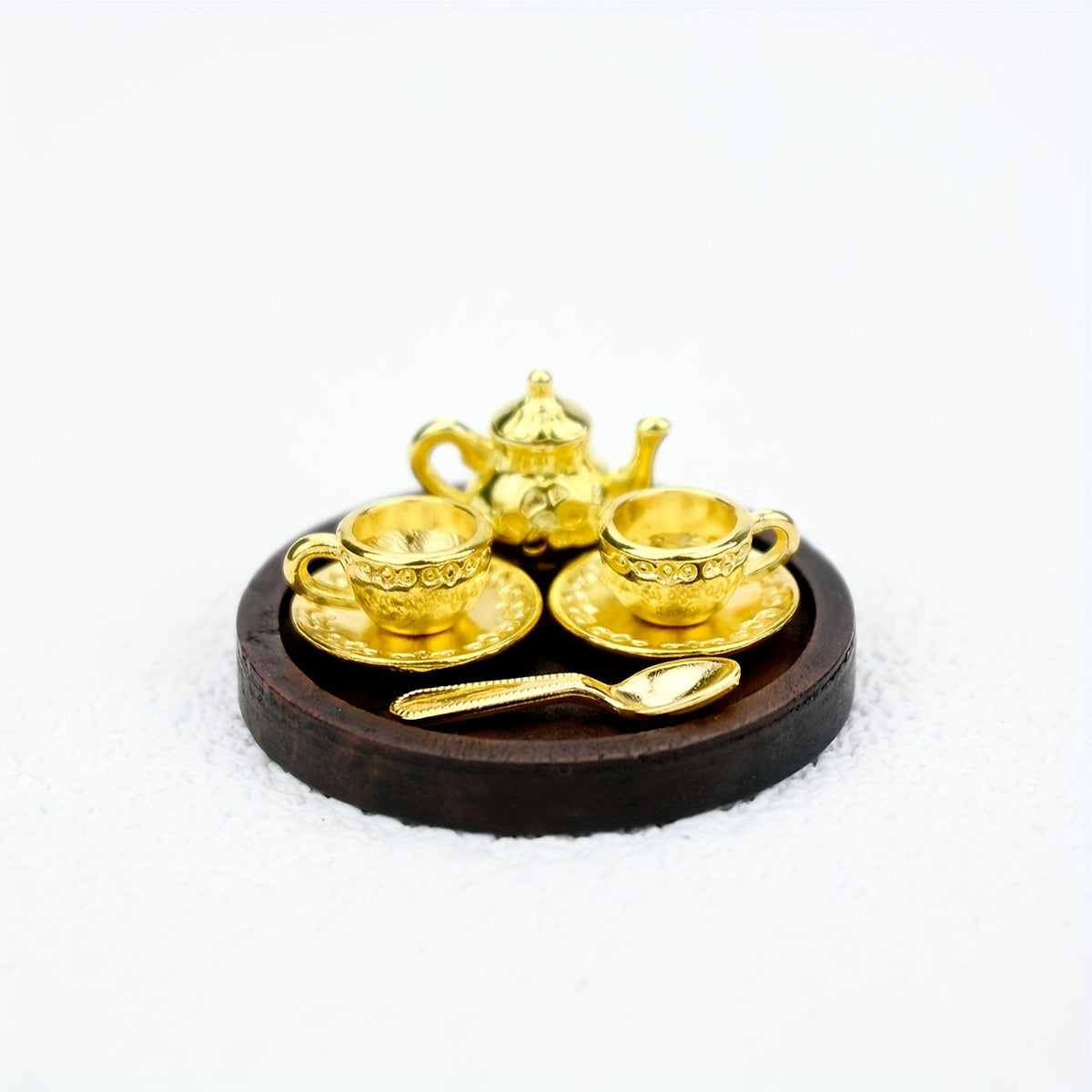 Dollhouse Scene Model Wooden Platter Micro Food Photography Prop Decoration