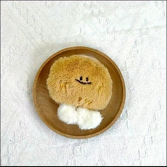 2pcs Potato Plush Pendants Soft Squishy Squeeze with Expressive Eyes & Cheeks