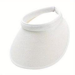Casual Visor Hat Wide Brim UV Protection Sun Hat Lightweight Summer Travel
