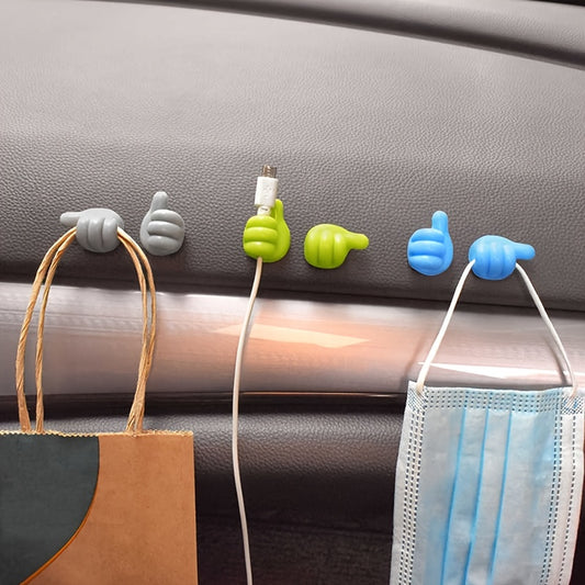 10pcs Non Marking Rubber Thumb Hooks for Automotive, Kitchen, Bath