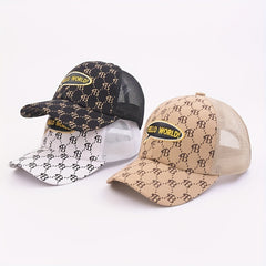 Kids Letter Embroidery Baseball Cap Mesh Sun Protection Hat