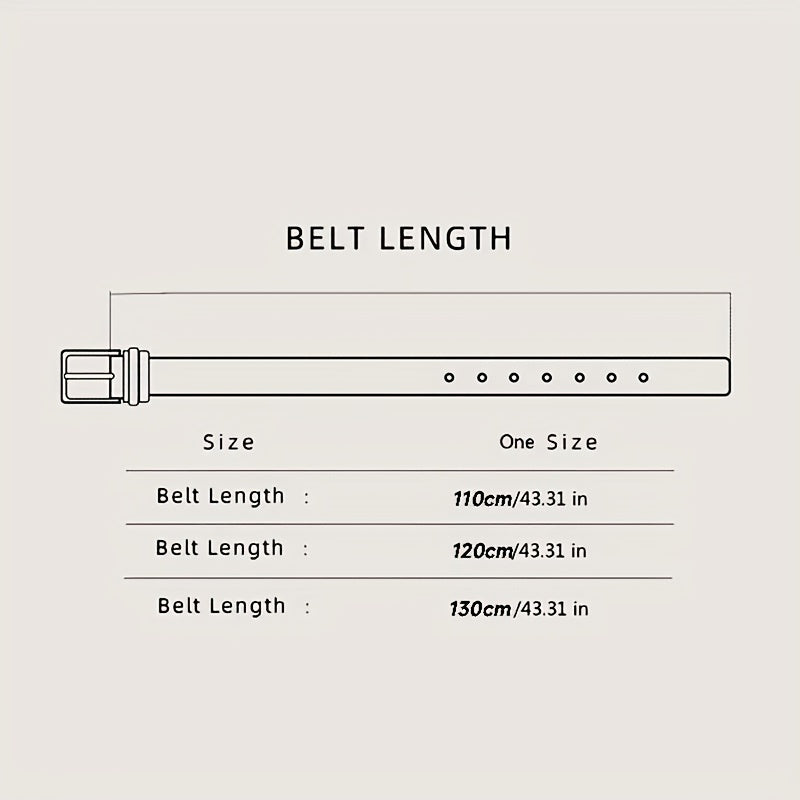 Men's Leather Belt Automatic Buckle Business Waist Strap