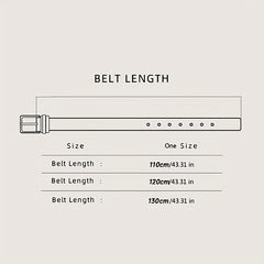 Men's Pin Buckle Belt PU Leather Casual Jeans Pants Waist Strap