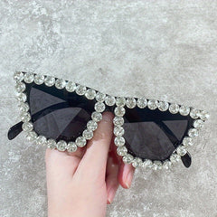 Summer Cat Eye Sunglasses Rhinestone Decorative Glasses