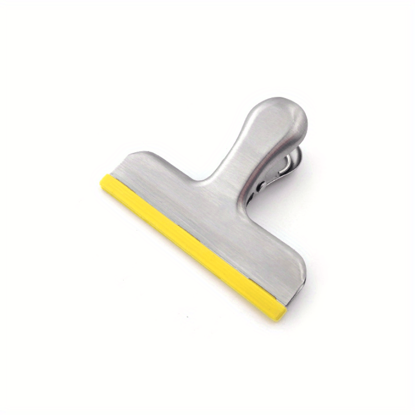 Stainless Steel Silicone Sealing Clip Ticket Clip Non-slip Strip