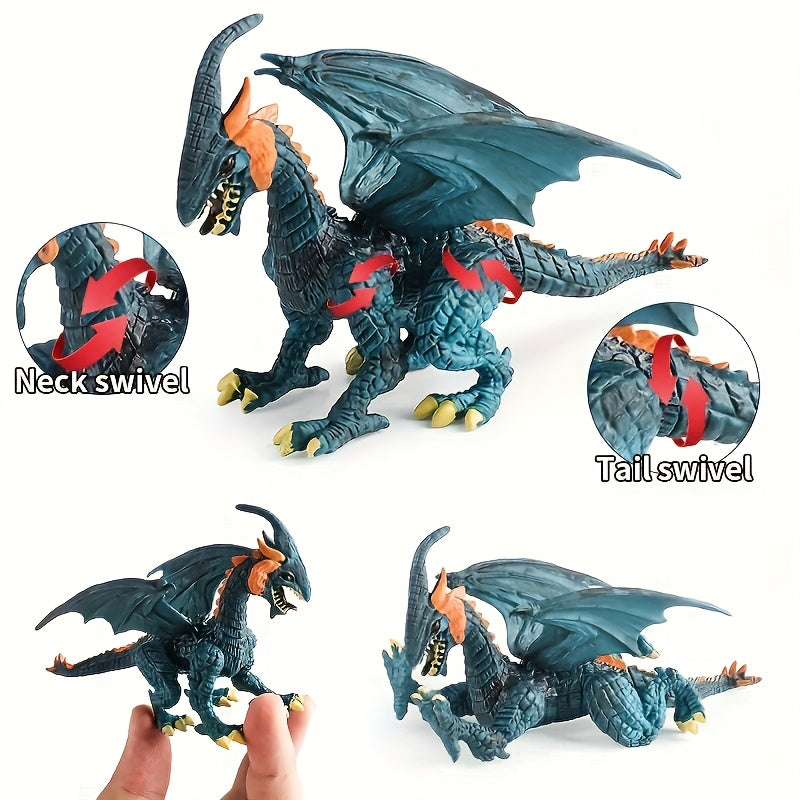 4pcs Rotatable Monster Dinosaur Animal Statue Ornaments PVC Model Gift