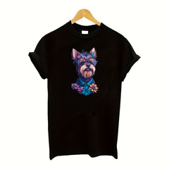 1pc Cartoon Dog Heat Transfer Sticker for DIY Clothes & T-Shirts