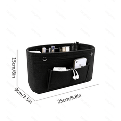 Portable Purse Organizer Insert with Pockets for Handbag