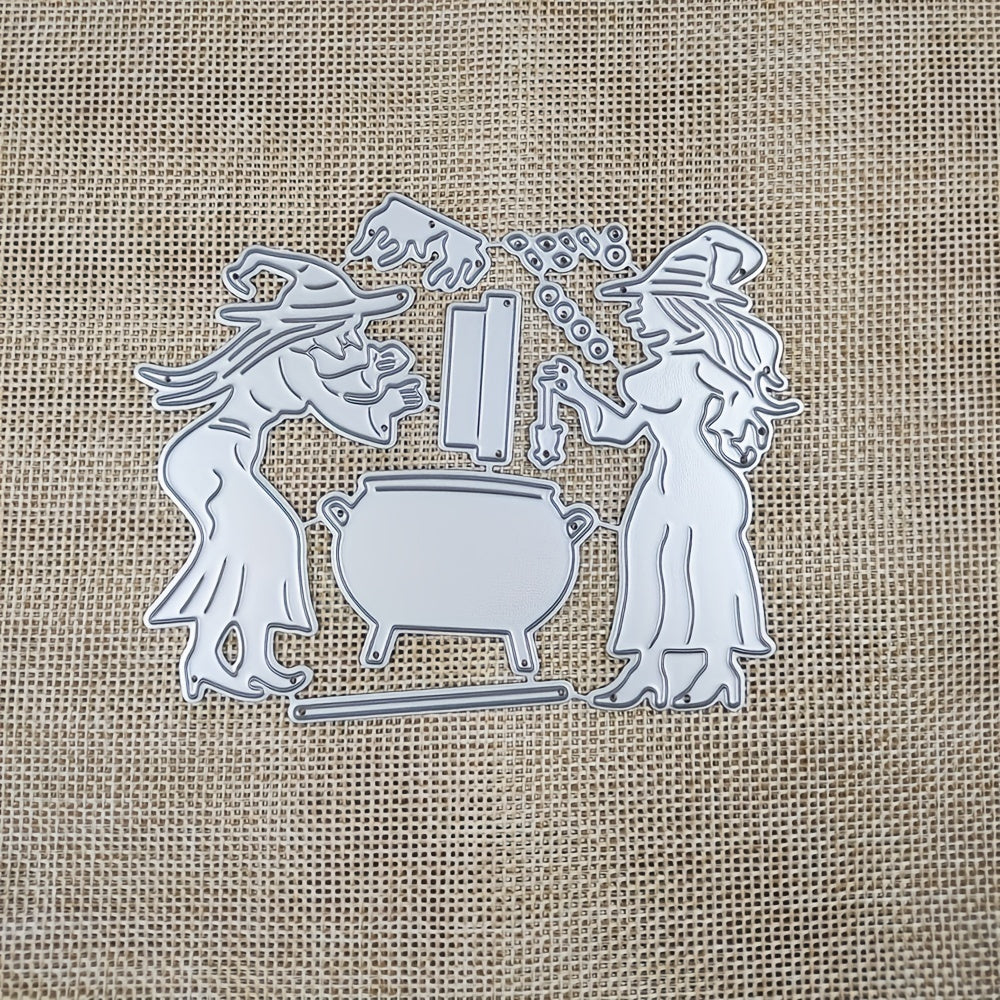 12 Year Old Witch Cooking Soup Metal Cutting Dies Scrapbooking
