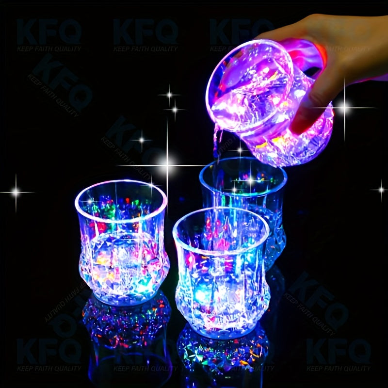 KFQ LED Wine Glasses Whiskey Cup for Parties Night Clubs Bars