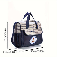 Animal Print Lightweight Messenger Bag for Travel Bear Diaper Bag