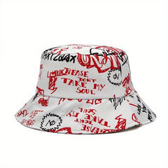 Letter Pattern Fisherman Hat Sun Hat Street Tide Cotton Hat