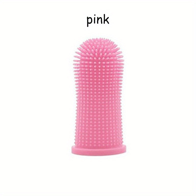 Silicone Pet Toothbrush Finger Cover for Cat Dog Teeth