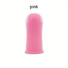 Silicone Pet Toothbrush Finger Cover for Cat Dog Teeth